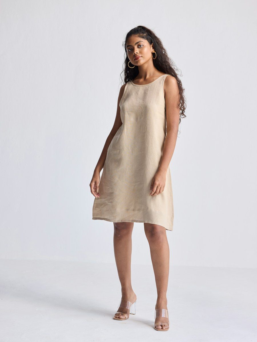 Vestido Linho Natural