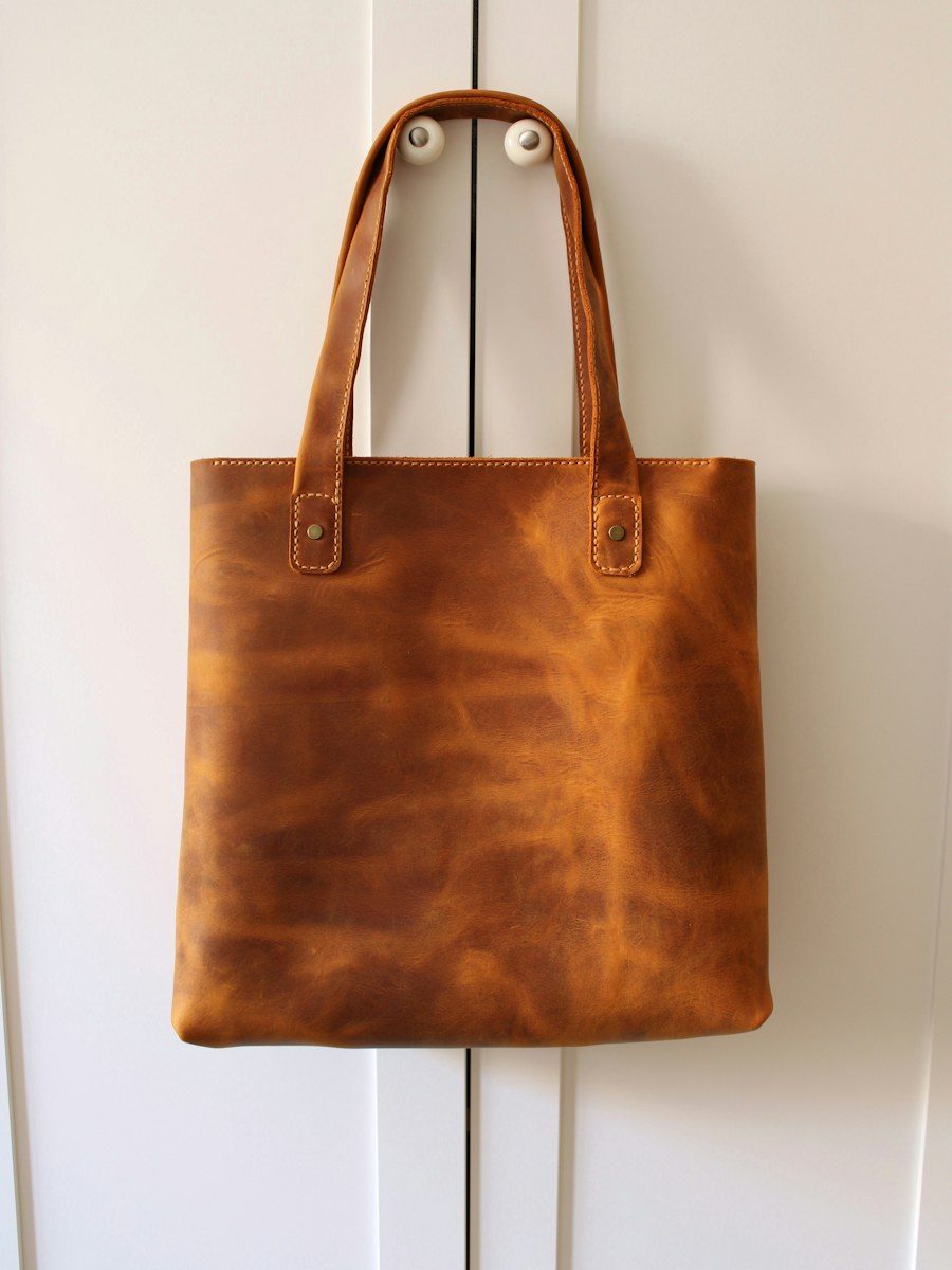 Bolsa Tote Couro Envelhecido