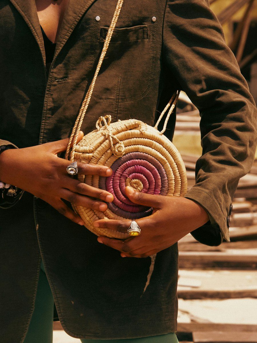 Bolsa Redonda de Palha