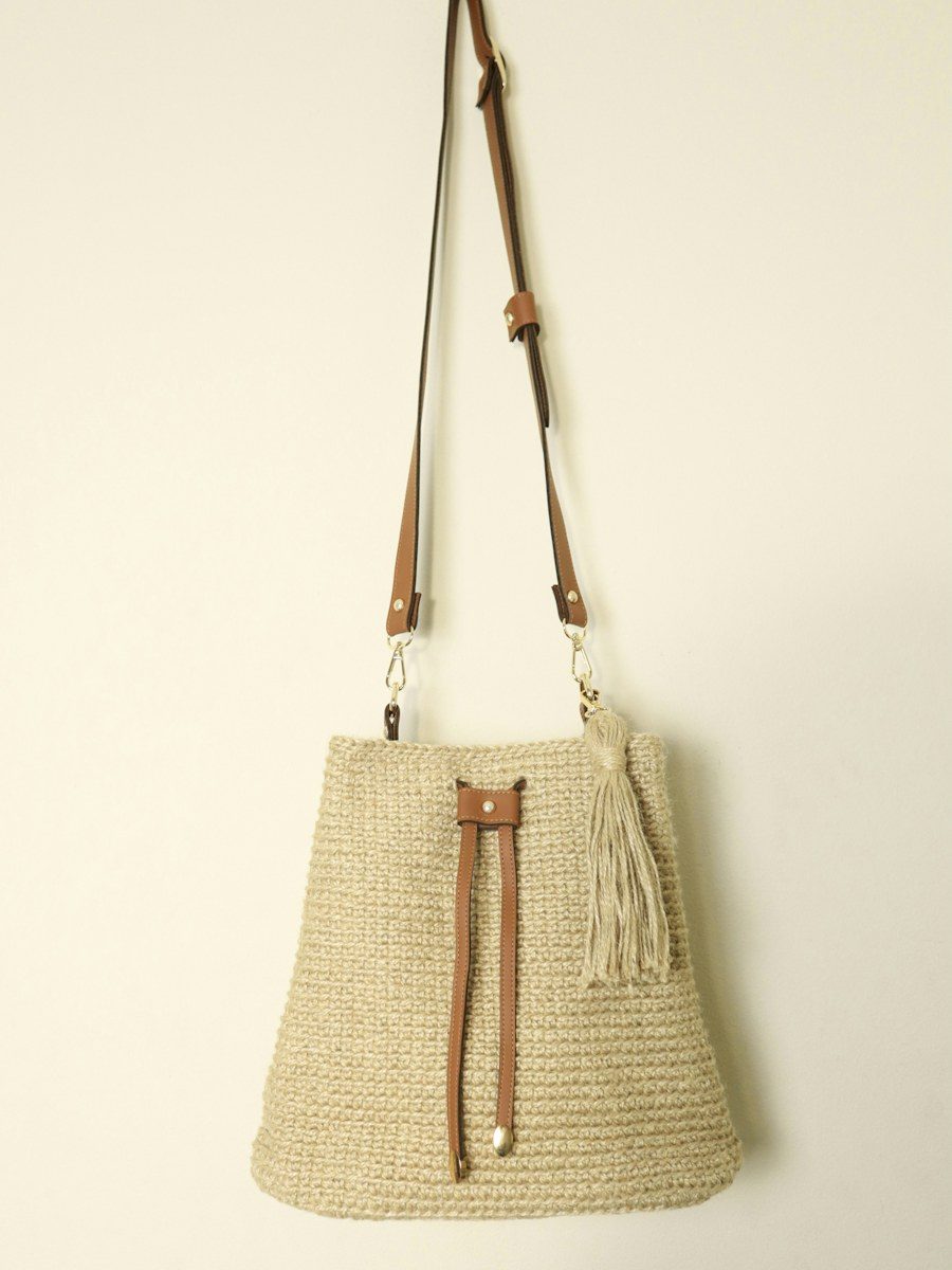 Bolsa de Crochê Natural